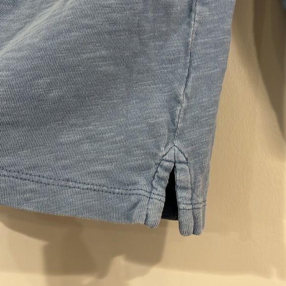 CREWCUTS Toddler 2-3 XXS Light Heather Blue Long Sleeve Polo Button Front - Picture 6 of 8